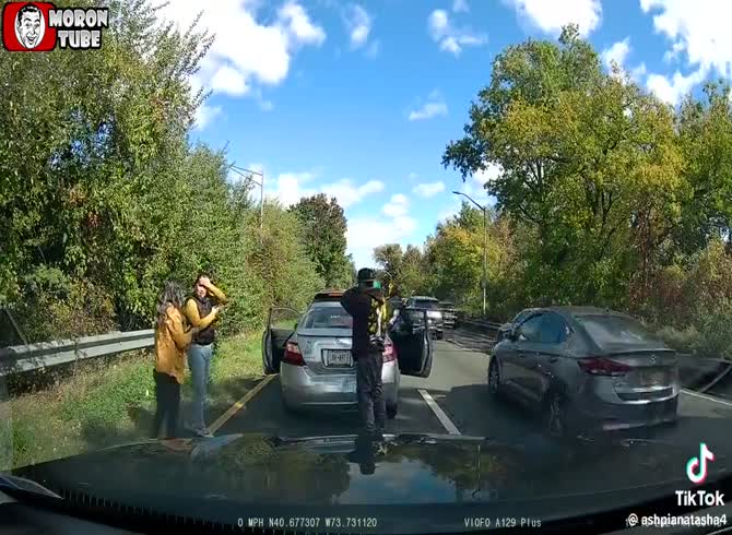 Video :An incredible attempt to commit road fraud